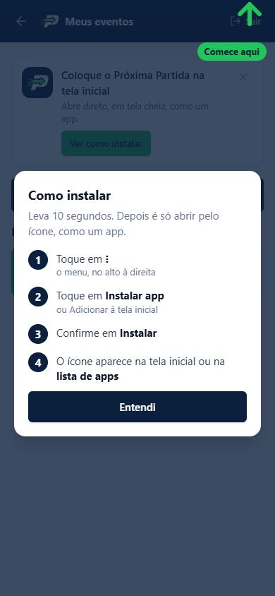 Como instalar o app no celular