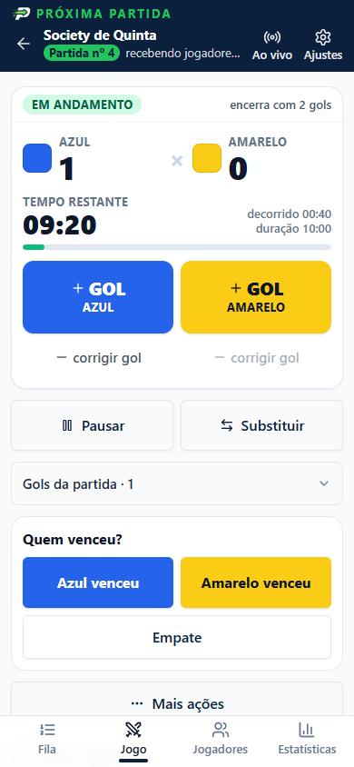 Tela principal do jogo